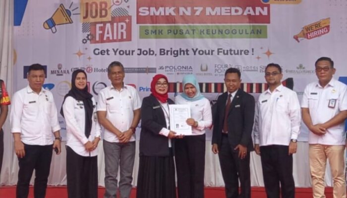 SMKN 7 Medan Gelar Job Fair 25 Perusahaan Pameran Bursa Kerja