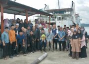 Reza Fahlevi Antar Kafilah MTQ Sabang Ke Pelabuhan Calang