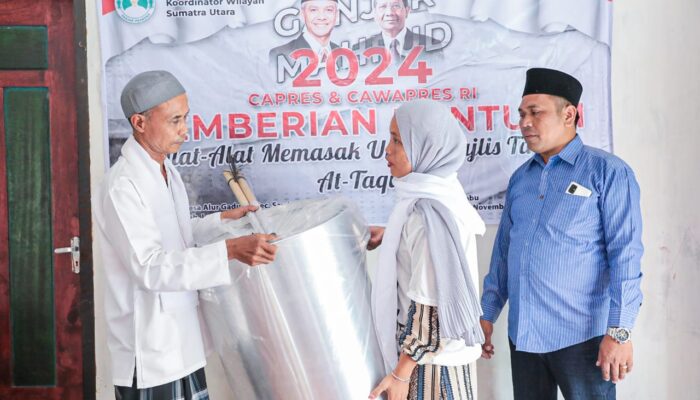 Tuan Guru Sahabat Ganjar Bantu Peralatan Masak untuk Ibu-Ibu Majelis Taklim di Kabupaten Langkat, Sumut