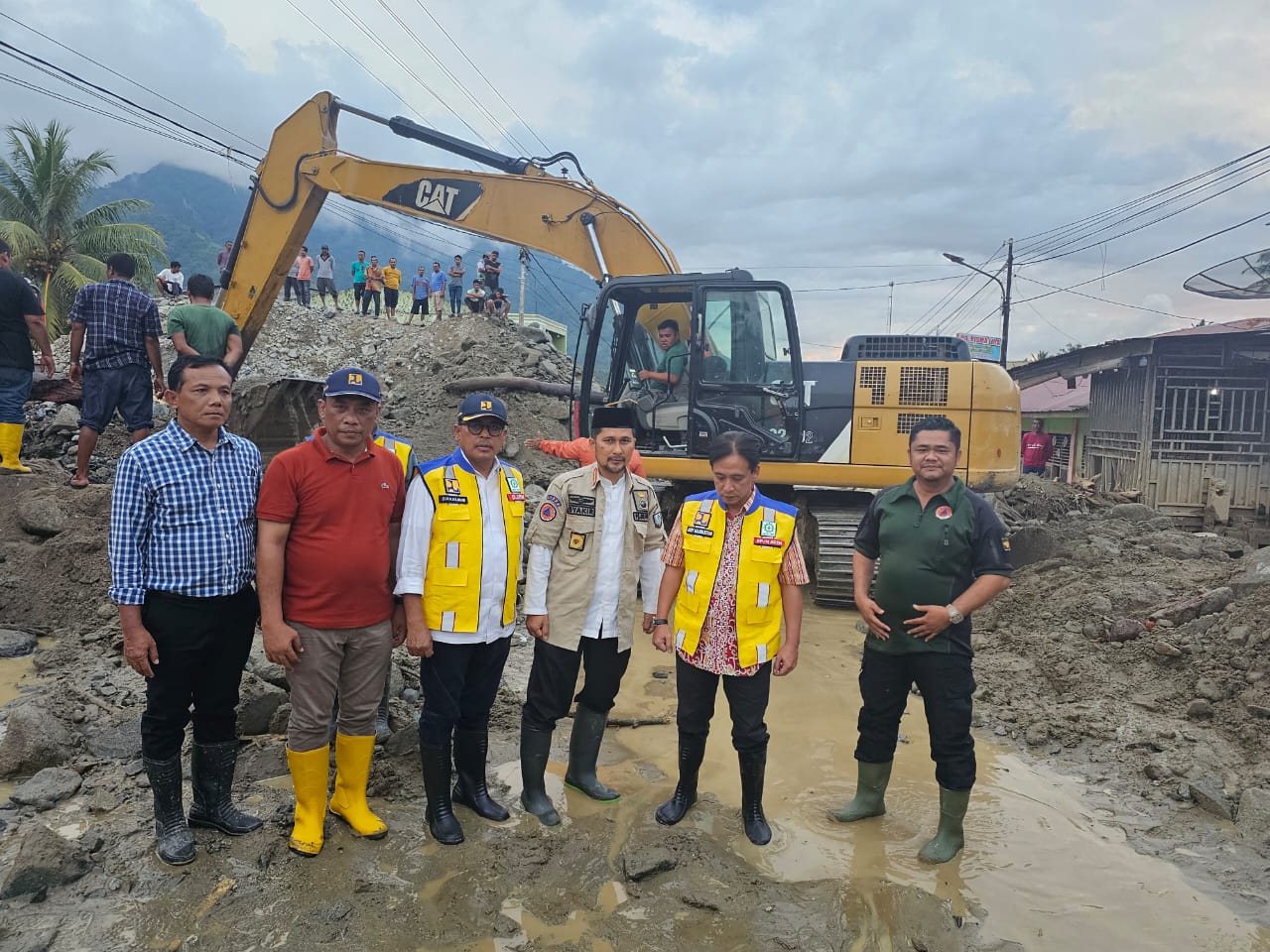 Pemkab Agara -BPJN Aceh Tinjau Kerusakan Pasca Banjir Bandang
