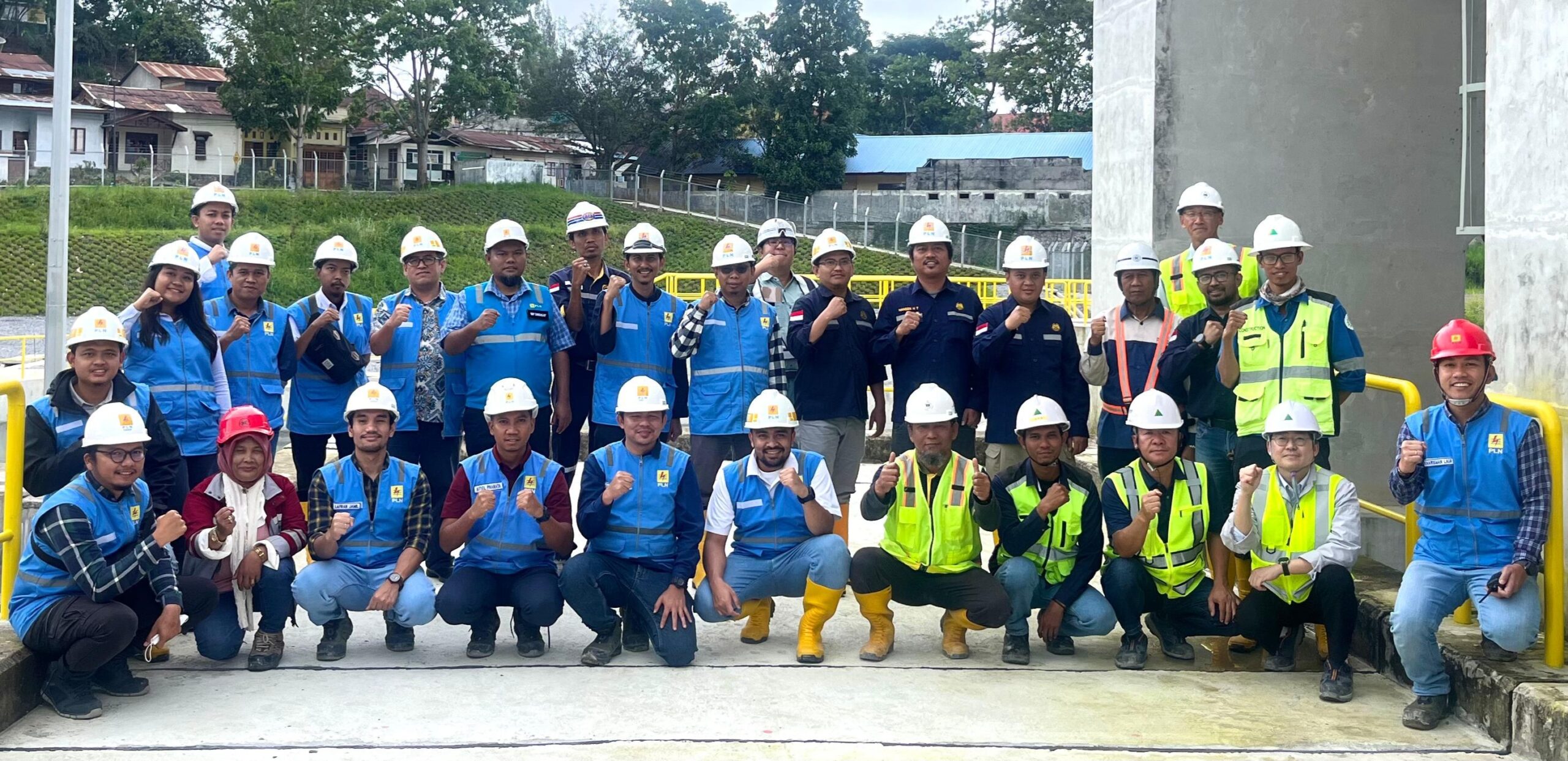 Tim Kementerian ESDM bersama Kementerian PUPR melakukan kunjungan lapangan ke proyek PLTA Peusangan di Kabupaten Aceh Tengah, Provinsi Aceh, Kamis, 23 November 2023.