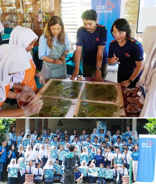UOB Indonesia Gelar Workshop Botanical Cyanotype Print Di Sergai