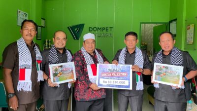 Karyawan PT Mazuma Agro Indonesia dan PT Subur Makmur Sejahtera Salurkan Donasi Palestina Rp69 Juta