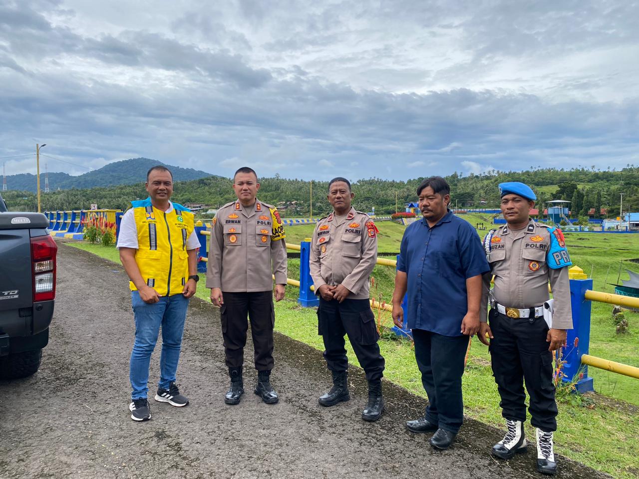 Kapolres Sabang Tinjau Waduk Payaseunara Untuk Antisipasi Banjir
