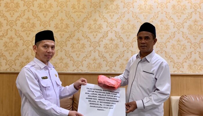 Keluarga Besar Kemenag Medan Salurkan Bantuan Untuk Palestina