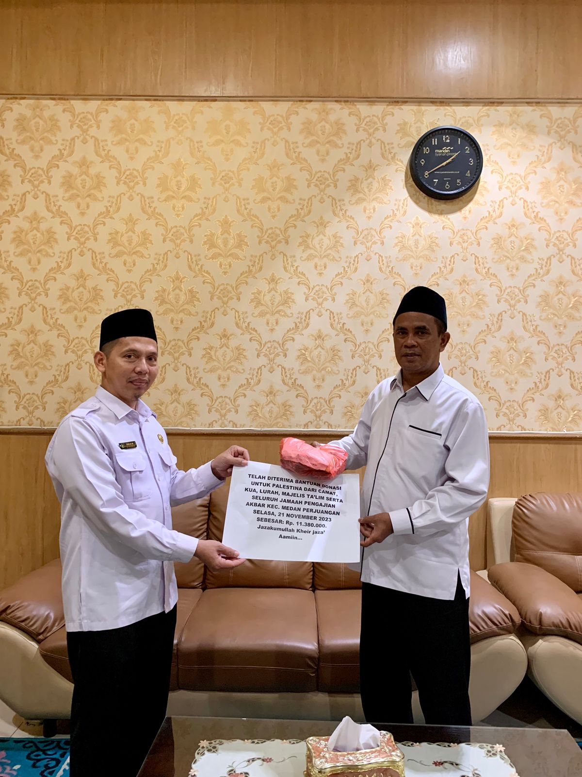 Keluarga Besar Kemenag Medan Salurkan Bantuan Untuk Palestina