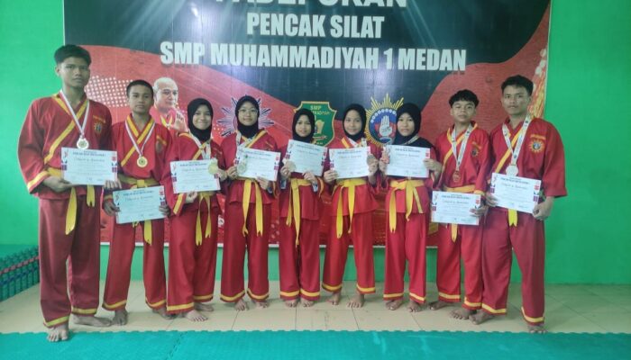 Siswa SMP Muhammadiyah1 Medan Raih 9 Medali Ajang Insya Open 2023