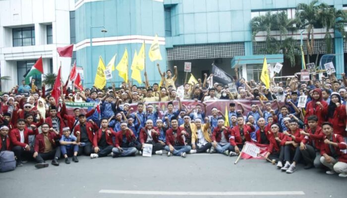 Angkatan Muda Muhammadiyah Sumut Gelar Demo Bela Palestina