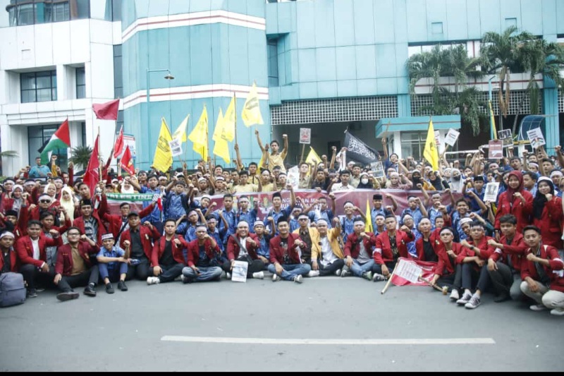 Angkatan Muda Muhammadiyah Sumut Gelar Demo Bela Palestina