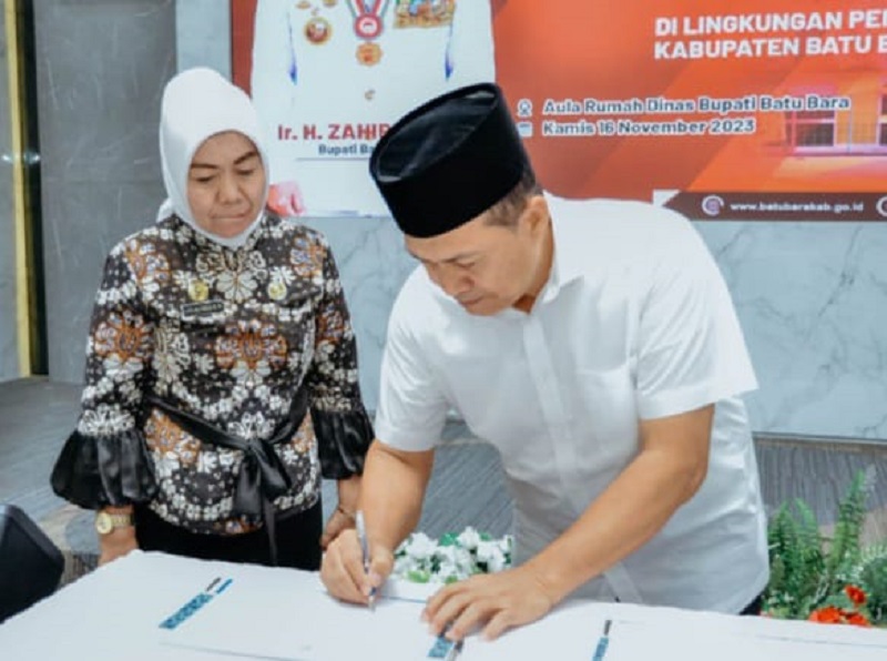 Pemkab Batubara Komitmen Wujudkan Zona Integritas Dan Budaya Berakhlak