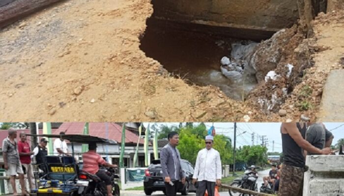 Jembatan Di Ibukota Aceh Singkil Jebol Akibat Banjir