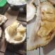 Durian Mandailing Natal mulai musim di Madina. Dibelah di "markas" SMSI Madina Perumahan Cemara, Desa Sipapaga, Kec. Panyabungan. Pilih durian putih atau kuning? Waspada/Irham H. Nasution