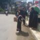 Penggalangan donasi untuk Palestina di Jl Thamtin Pangkalanbrandan, Rabu (8/11/2023). Waspada/Boy Aprizal