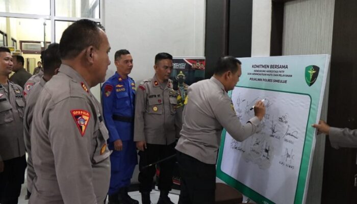 Kapolres Simeulue Dukung Akreditasi FKTP