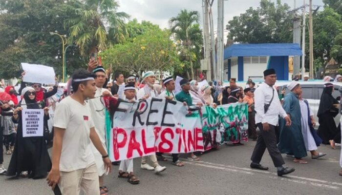 Ribuan Muslim Binjai Gelar Aksi Bela Palestina