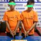 Tersangka bandar sabu K dan A. Waspada/Ist