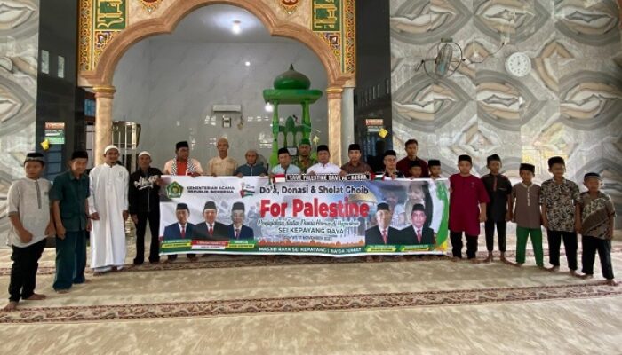 KUA Sei Kepayang Aksi Solidaritas Palestina