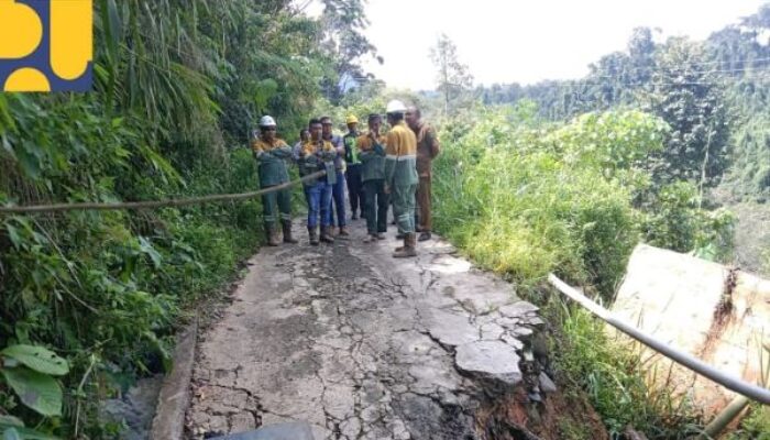 Jalan Terputus, Sibanggor-Maga Pasar Akan Dilebarkan Dan Pasang Bronjong
