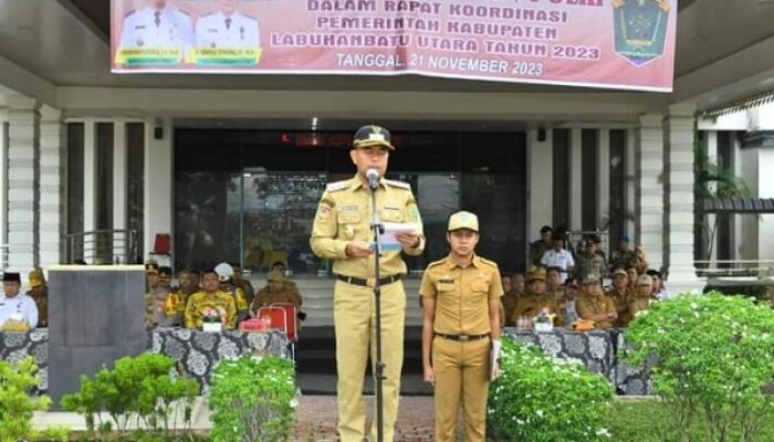 Pemkab Labura Gelar Apel Rakor Pemerintahan