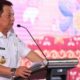 Penjabat Gubernur Aceh, Achmad Marzuki, saat memberikan sambutan pada roadshow Peringatan Hari Ibu ke-95, “Perempuan Berdaya, Indonesia Maju”, di Balee Meuseuraya Aceh, Rabu (22/11). (Waspada/Zafrullah)
