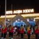 Suasana gladi pembukaan Musabaqah Tilawatil Qur’an (MTQ) Aceh XXXVI, di Lapangan Pendopo Bupati Sinabang, Kamis (23/11) malam. (Waspada/Ist)