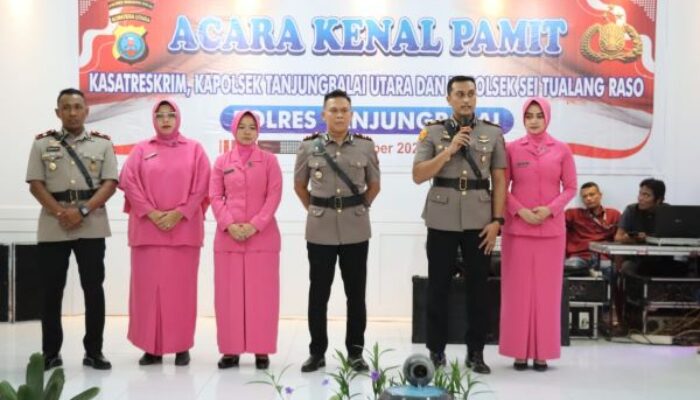 Polres Tanjungbalai Sambut Pejabat Baru, Kapolres Minta Tingkatkan Kinerja