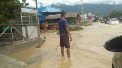 Desa Lawe Hijo Kecamatan Bambel direndam banjir susulan. Waspada/Seh Muhammad Amin