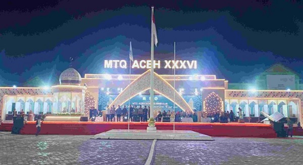 Panggung utama MTQ XXXVI Aceh tahun 2023. (Waspada/Ist)