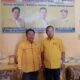 Ketua DPD Golkar Batubara Ismar Khomri dan Sekretaris Suryono optimis mampu menjalankan perintah DPP Golkar. (Waspada/Agusdiansyah Hasibuan)