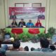 FORKOPIMCAM dan elemen masyarakat Besitang hadiri acara pisah sambut Kapolsek Besitang. Waspada/Asrirrais