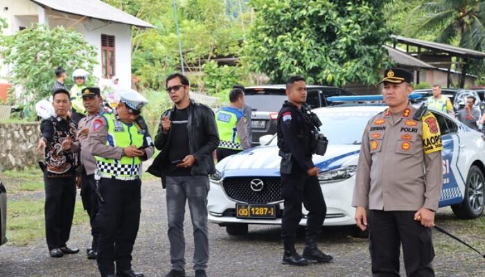 Kapolres Sabang Pimpin Langsung Pengamanan Kampanye Perdana Cawapres