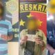 Tiga terduga pungli berkedok uang parkir yang diamankan Polsek jajaran Polres Batubara. Waspada/Ist
