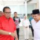 KETUA DPRD Sumatera Utara, Baskami Ginting saat menyambangi Pemkab Batubara. Kehadiran disambut Bupati, Zahir dan OPD.Waspada/Ist.