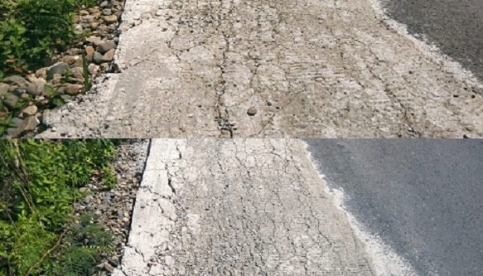 Proyek Peningkatan Jalan Provinsi Di Palas Terkesan Asal Jadi