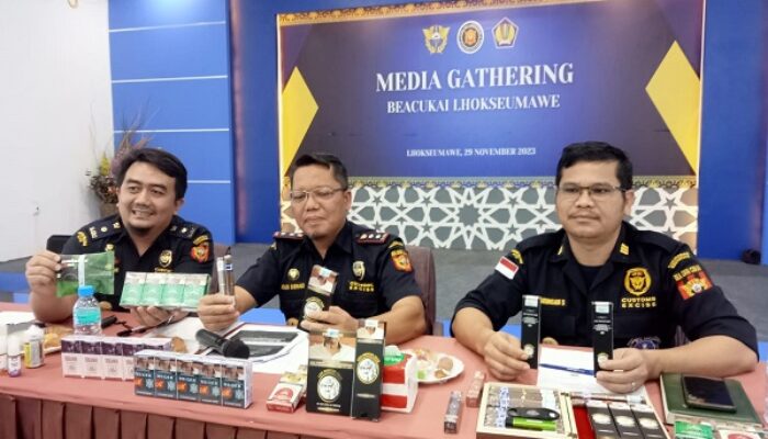 Akhir 2023, Penerimaan Bea Cukai Lhokseumawe Lebihi Target