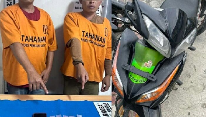 Miliki Sabu, Polres P.Siantar Ringkus 2 Pria