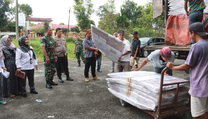 Kapolres Bersama Dandim Simalungun Kompak Amankan Logistik Pemilu