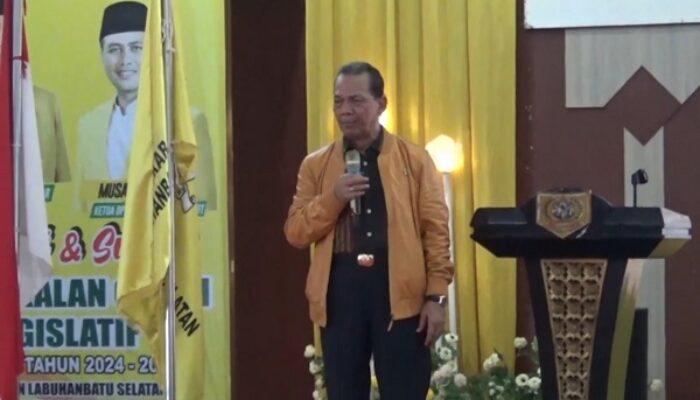 Syahrul Pasaribu Bekali Caleg Golkar Se-Labuhanbatu Raya
