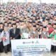 USAI penyerahan donasi pihak pesantren dan Baznas Sumut foto bersama. Waspada/ist