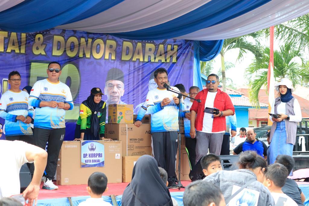 Jalan Santai Meriahkan HUT Korpri Di Binjai