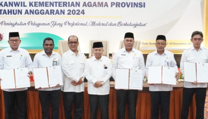 Kanwil Kemenag Sumut Tandatangani Perkin Tahun 2024