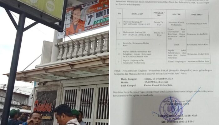 Bukan Razia Tempat Prostitusi, Tim Gabungan Medan Kota Data  Sejumlah Penginapan