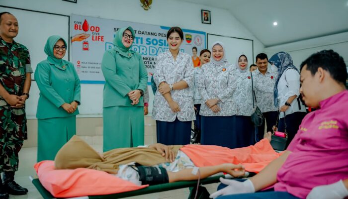 Bantu Kesembuhan Anak Penderita Kanker, YKI Medan Dan Kodim 0201/Medan Gelar Donor Darah