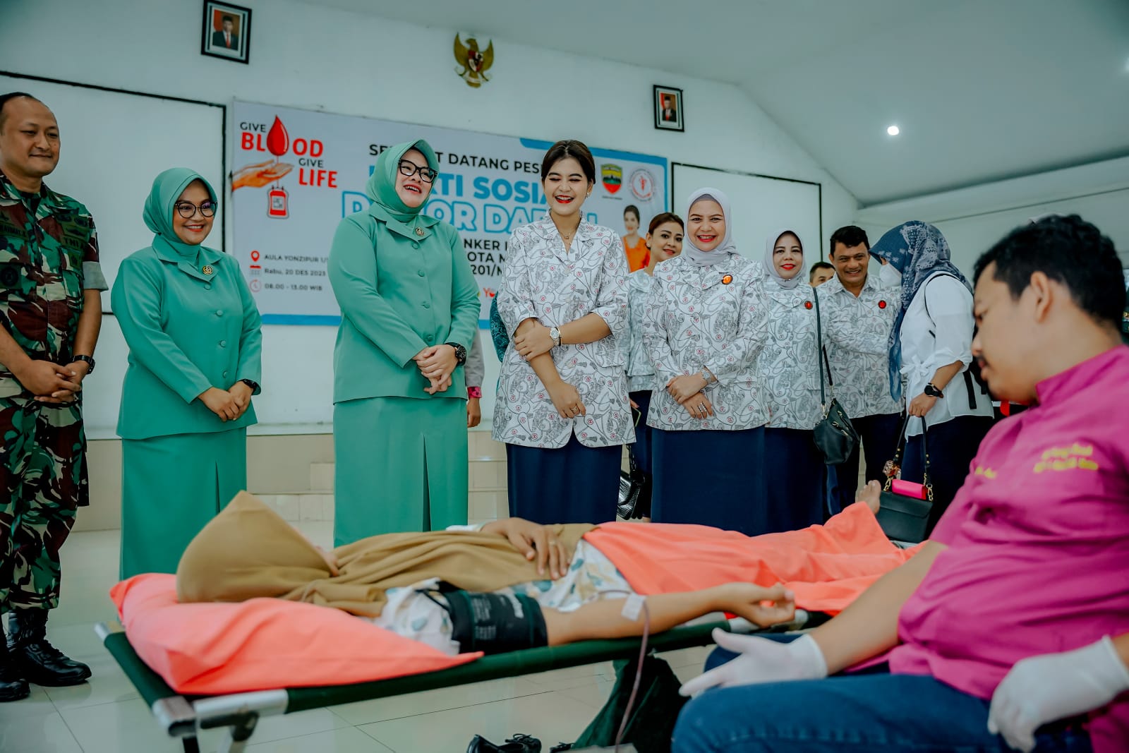 Bantu Kesembuhan Anak Penderita Kanker, YKI Medan Dan Kodim 0201/Medan Gelar Donor Darah