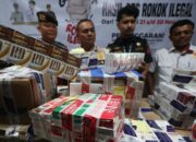 Satpol PP Banda Aceh Dan Bea Cukai Sita 43 Ribu Barang Rokok Ilegal