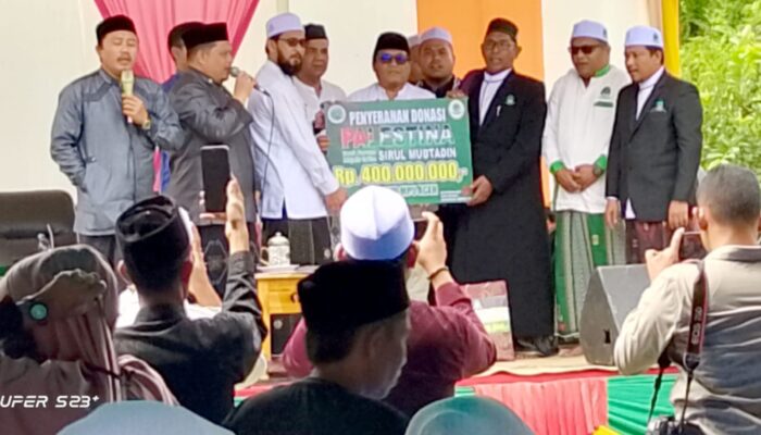 Forum Majelis Ta’lim Sirul Mubtadin Serahkan Rp400 Juta Untuk Palestina