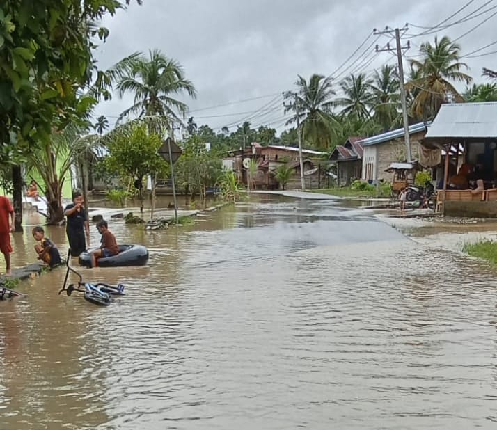 Dua Kecamatan Terendam Banjir Di Nagan Raya