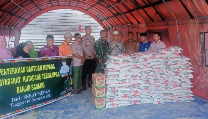 SKKAT Medan Bantu Korban Banjir Agara