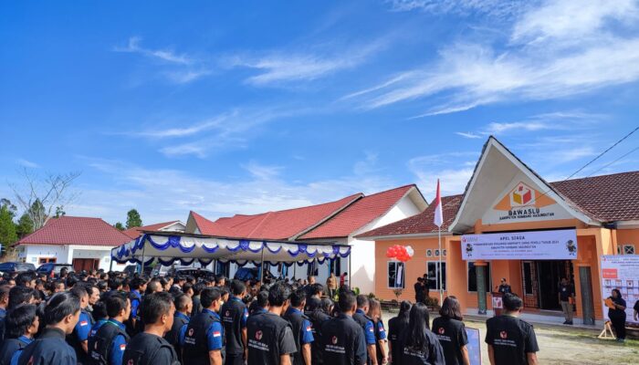 Bawaslu Humbahas Apel Siaga Pengawasan Kampanye