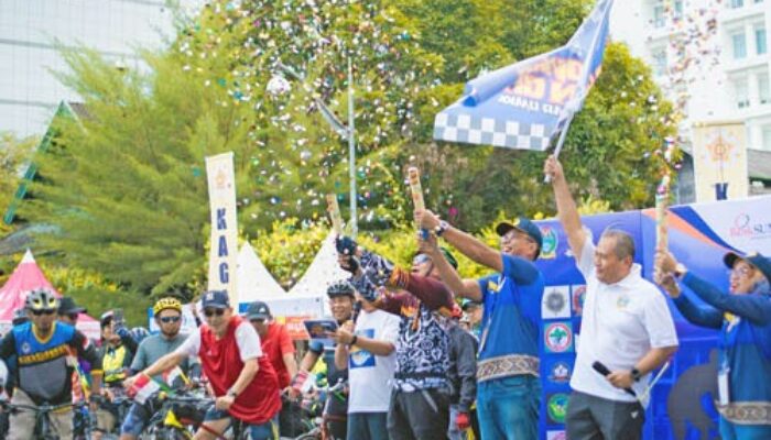 Kagama Gowes Fun City Dan Bazar UMKM Di Medan Meriah